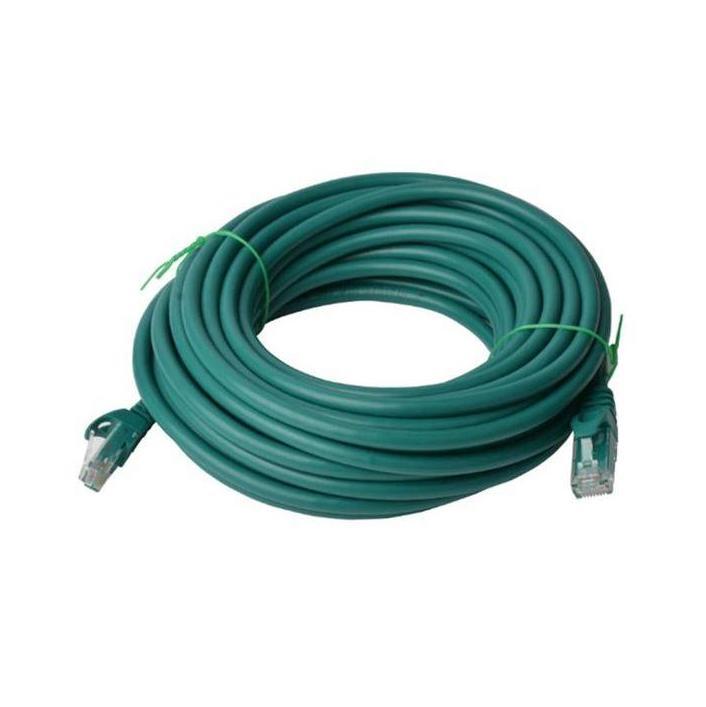 8ware CAT6 30m Green RJ45 Ethernet Patch Cord 26AWG