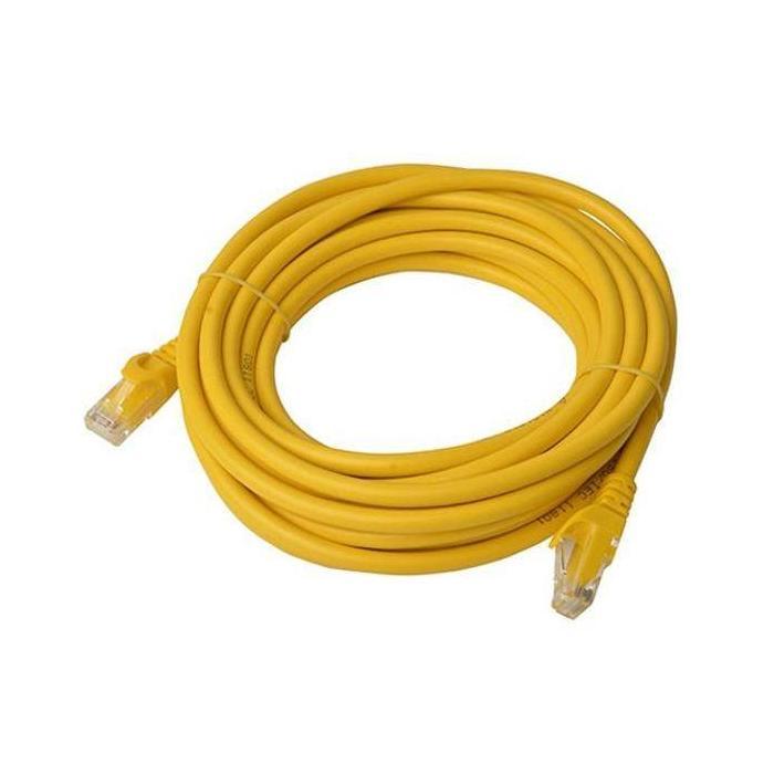 8ware CAT6 5m Yellow RJ45 Ethernet Patch Cord 26AWG
