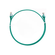 8ware CAT6 Ultra Thin Slim Cable 20m Green RJ45 Ethernet Patch Cord 26AWG