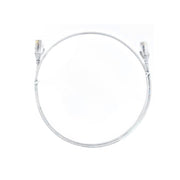 8ware CAT6 Ultra Thin Slim Cable 2m White RJ45 Ethernet Patch Cord 26AWG
