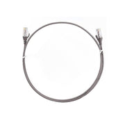8ware CAT6 Ultra Thin Slim Cable 50cm Grey RJ45 Ethernet Patch Cord 26AWG