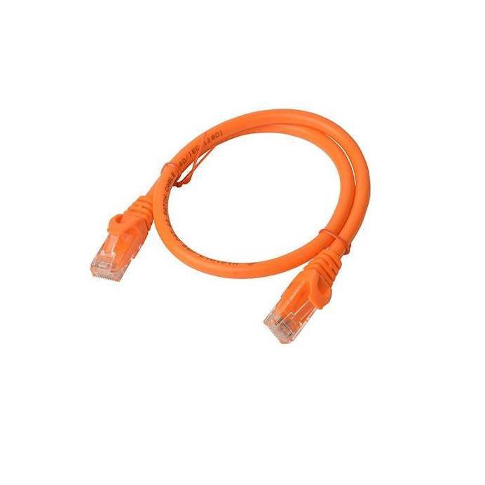 8Ware CAT6A 0.25M Orange RJ45 Ethernet Patch Cord Snagless
