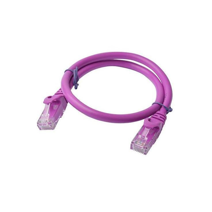 8Ware CAT6A 0.5M Purple RJ45 Ethernet Patch Cord Snagless