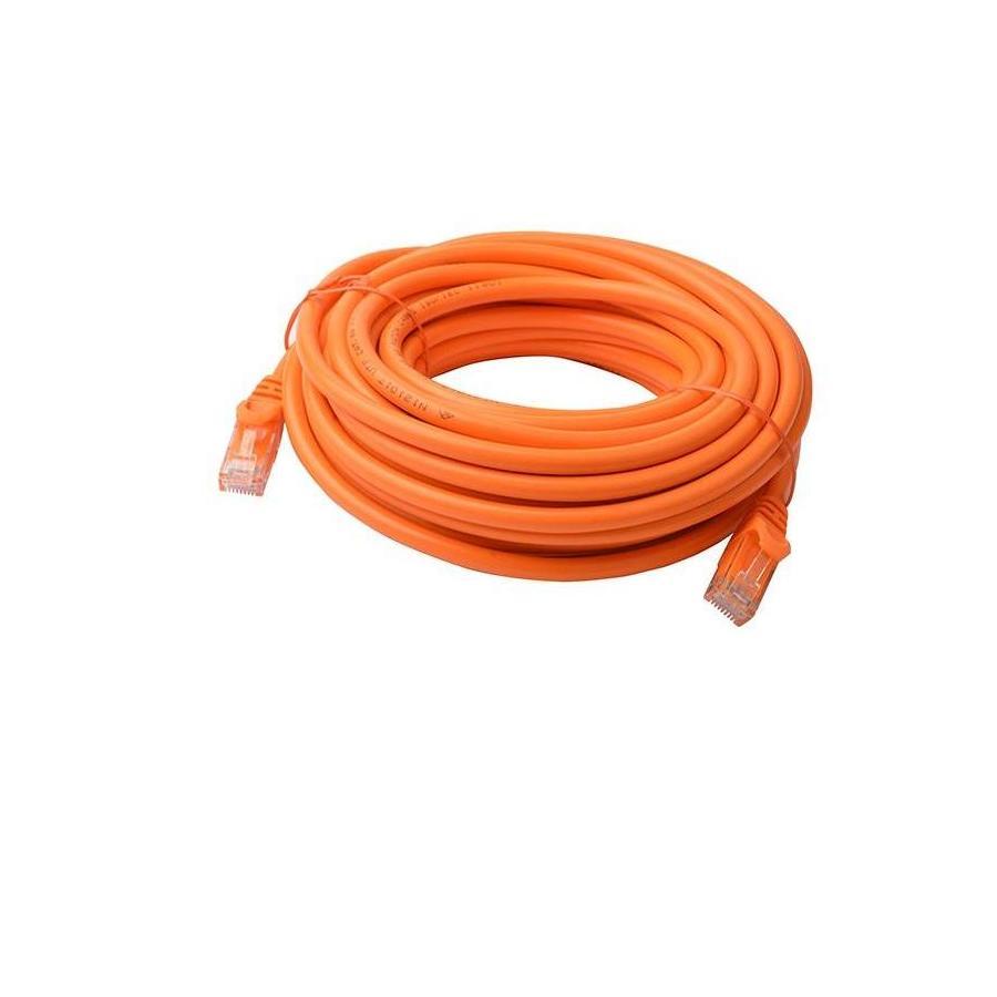 8Ware CAT6A 10M Orange RJ45 Ethernet Patch Cord Snagless