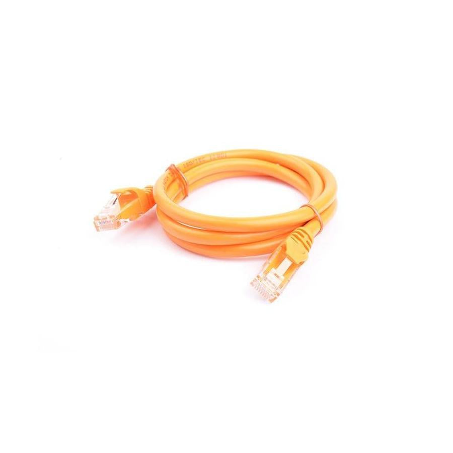 8Ware CAT6A 1M Orange RJ45 Ethernet Patch Cord Snagless