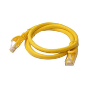 8Ware CAT6A 1m Yellow RJ45 Ethernet Patch Cord Snagless