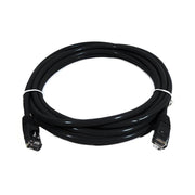 8Ware CAT6A 2M Black RJ45 Ethernet Patch Cord Snagless