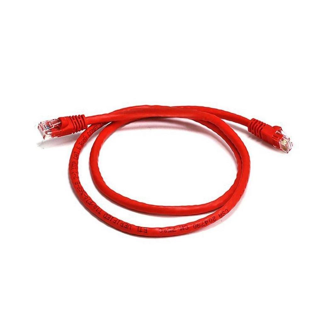 8Ware CAT6A 2M Red RJ45 Ethernet Patch Cord Snagless