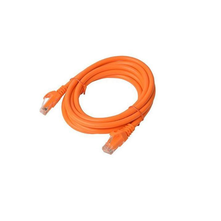 8Ware CAT6A 3M Orange RJ45 Ethernet Patch Cord Snagless