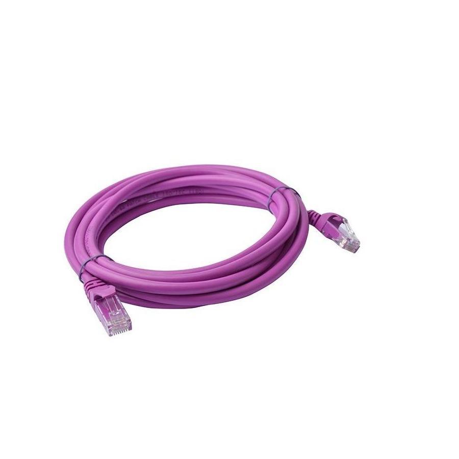 8Ware CAT6A 3M Purple RJ45 Ethernet Patch Cord Snagless
