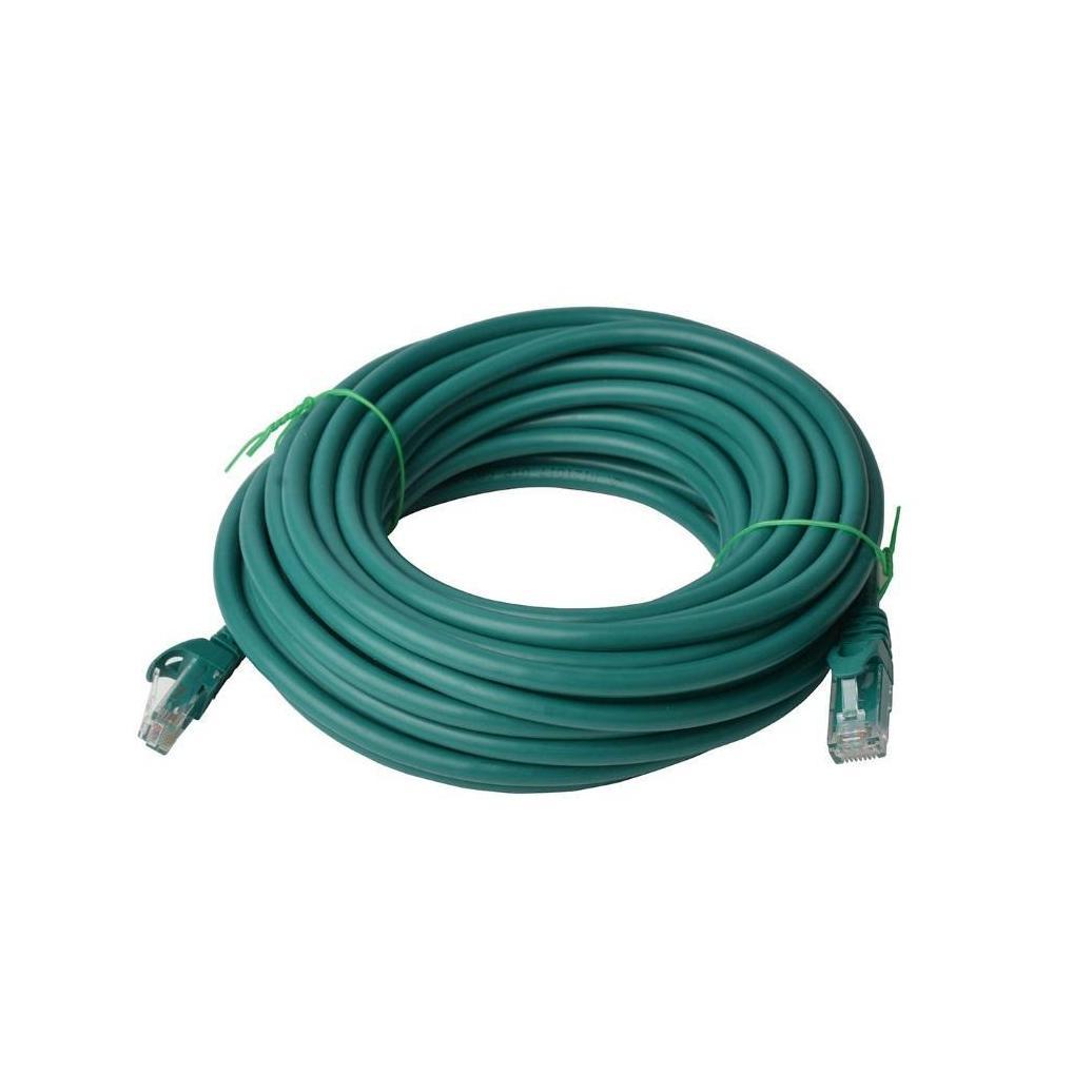 8Ware CAT6A 50M Green RJ45 Ethernet Patch Cord Snagless