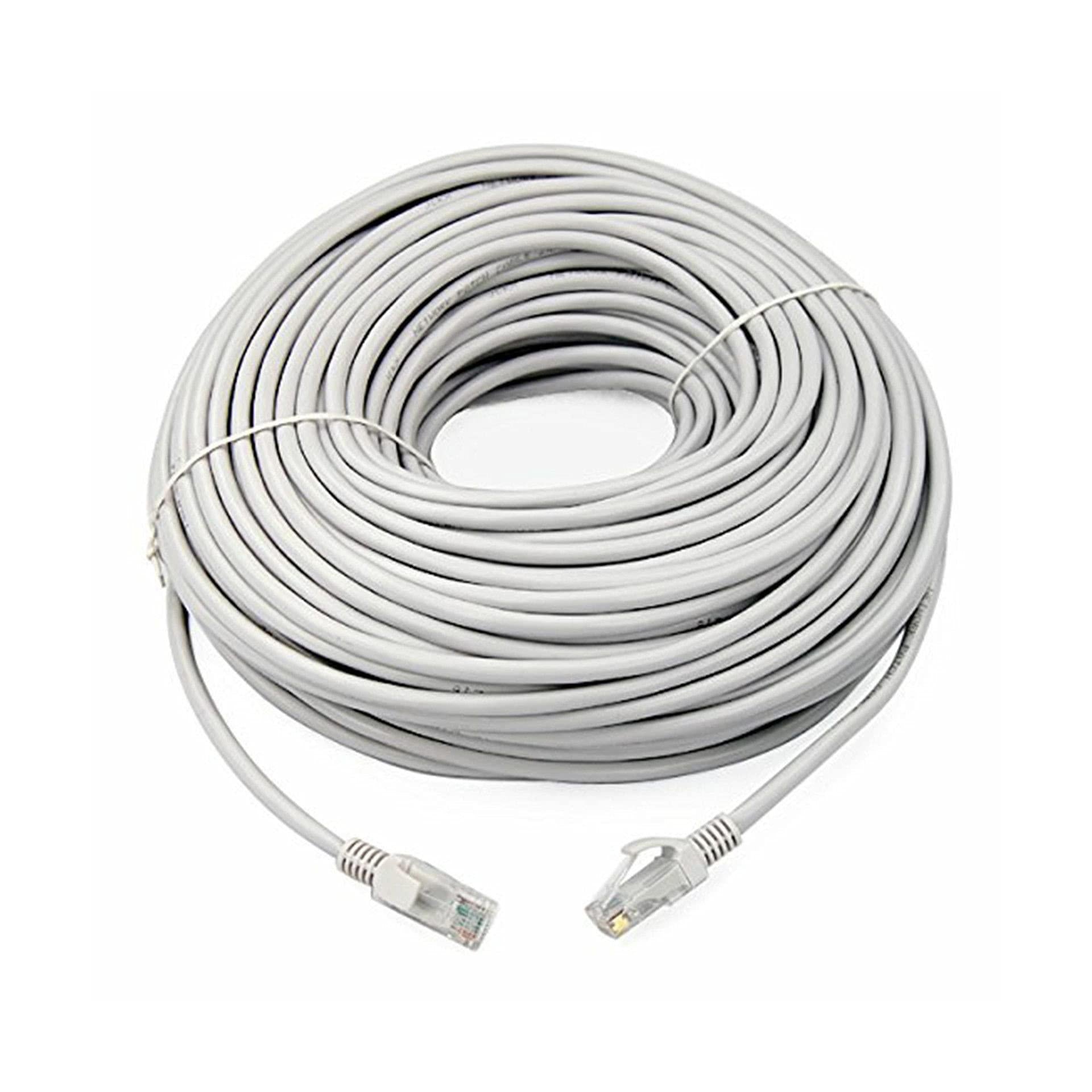 8Ware CAT6A 50M Grey RJ45 Ethernet Patch Cord Snagless