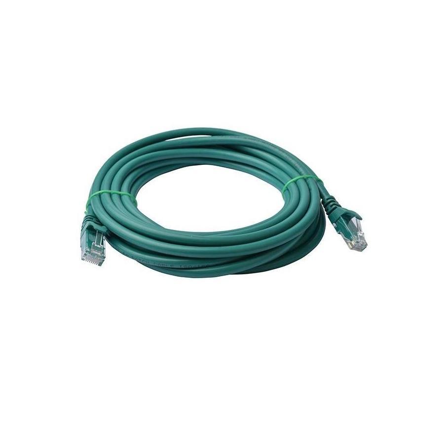 8Ware CAT6A 5M Green RJ45 Ethernet Patch Cord Snagless