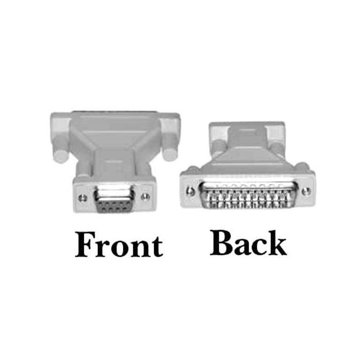 8ware DB 25-Pin to DB 9-Pin Male to Female Adapter
