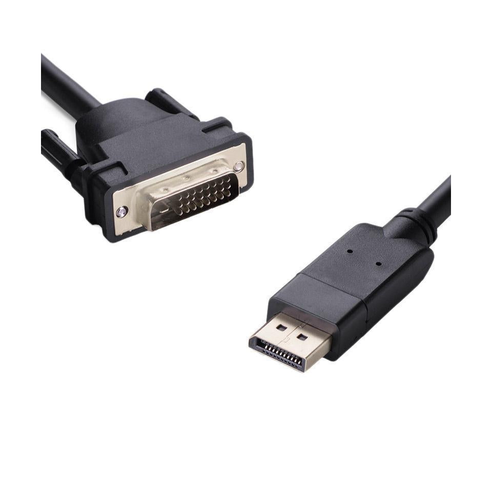 8Ware DisplayPort DP to DVI-D 2m Male to Male Cable 1920x1200 Gold Plated
