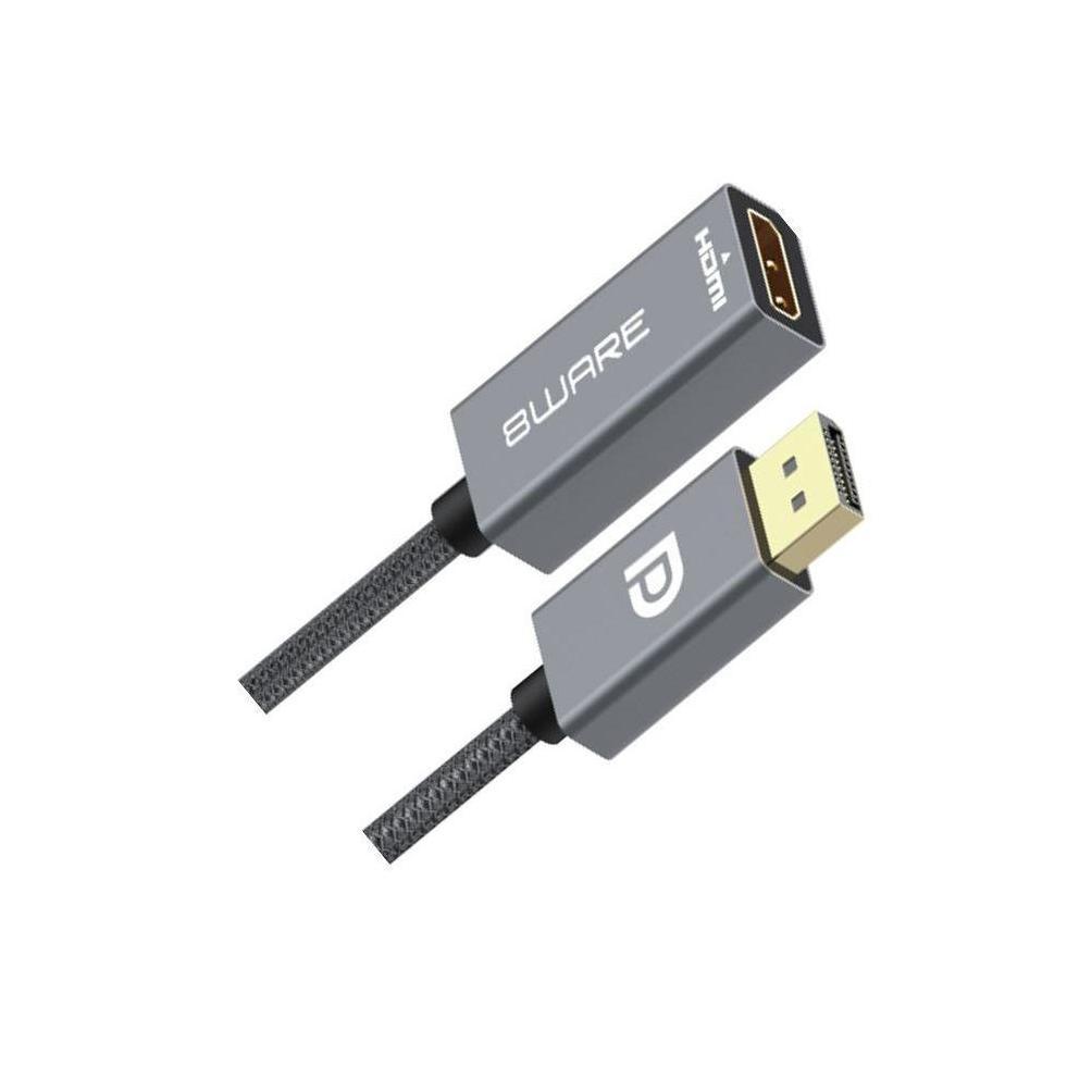 8ware DisplayPort DP to HDMI Adapter Cable 15cm Male to Female 1080P Gold-Plated