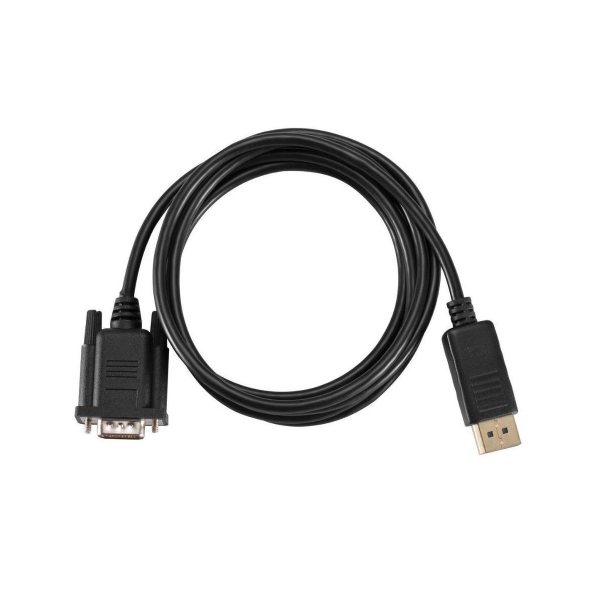 8ware DisplayPort to VGA 1.8m Male to Male Cable