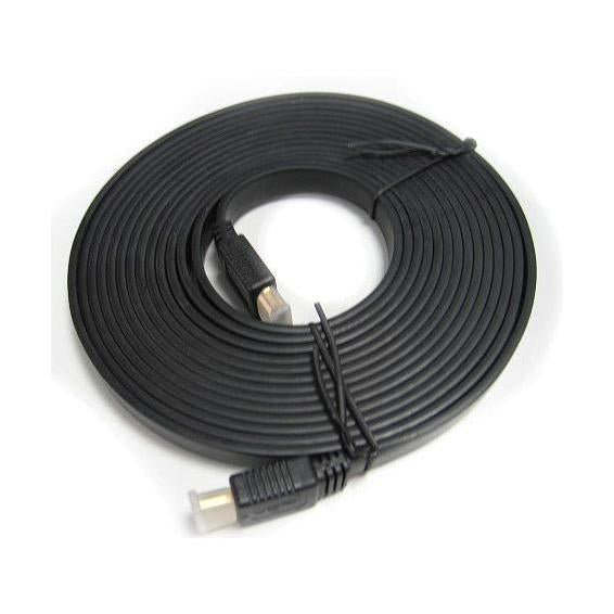 8Ware Flat HDMI Cable 5M V1.4 Gold Plated Male to Male 1080P Full HD High SpeedEthernet