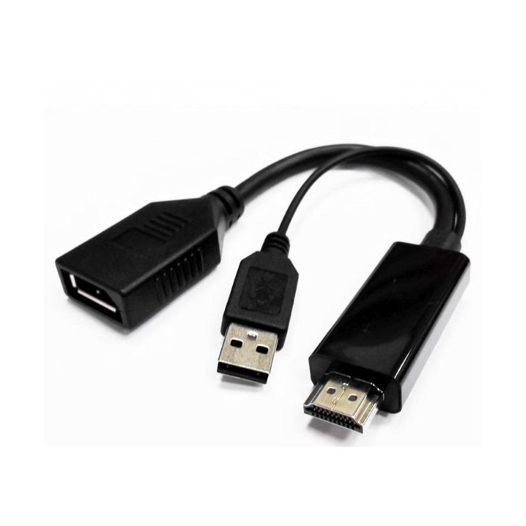 8Ware HDMI to DP Male to Female 4K Active Adapter USB Powered
