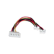 8ware Molex Power Splitter Cable 20cm 2x3.5" to 1x5.25" Female to Male