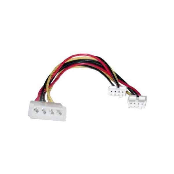 8ware Molex Power Splitter Cable 20cm 2x3.5" to 1x5.25" Female to Male