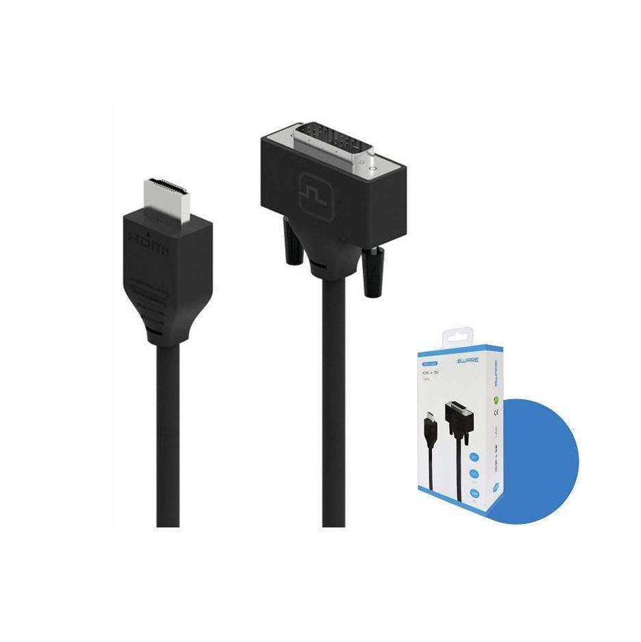 8ware Pro Series 2M HDMI to DVI Cable Nickel Plated High Performance