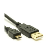 8Ware USB 2.0 3m A to Micro-USB B Male to Male Cable Black