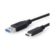 8Ware USB-C to USB 3.0 1m Type C to A Male to Male Cable Black