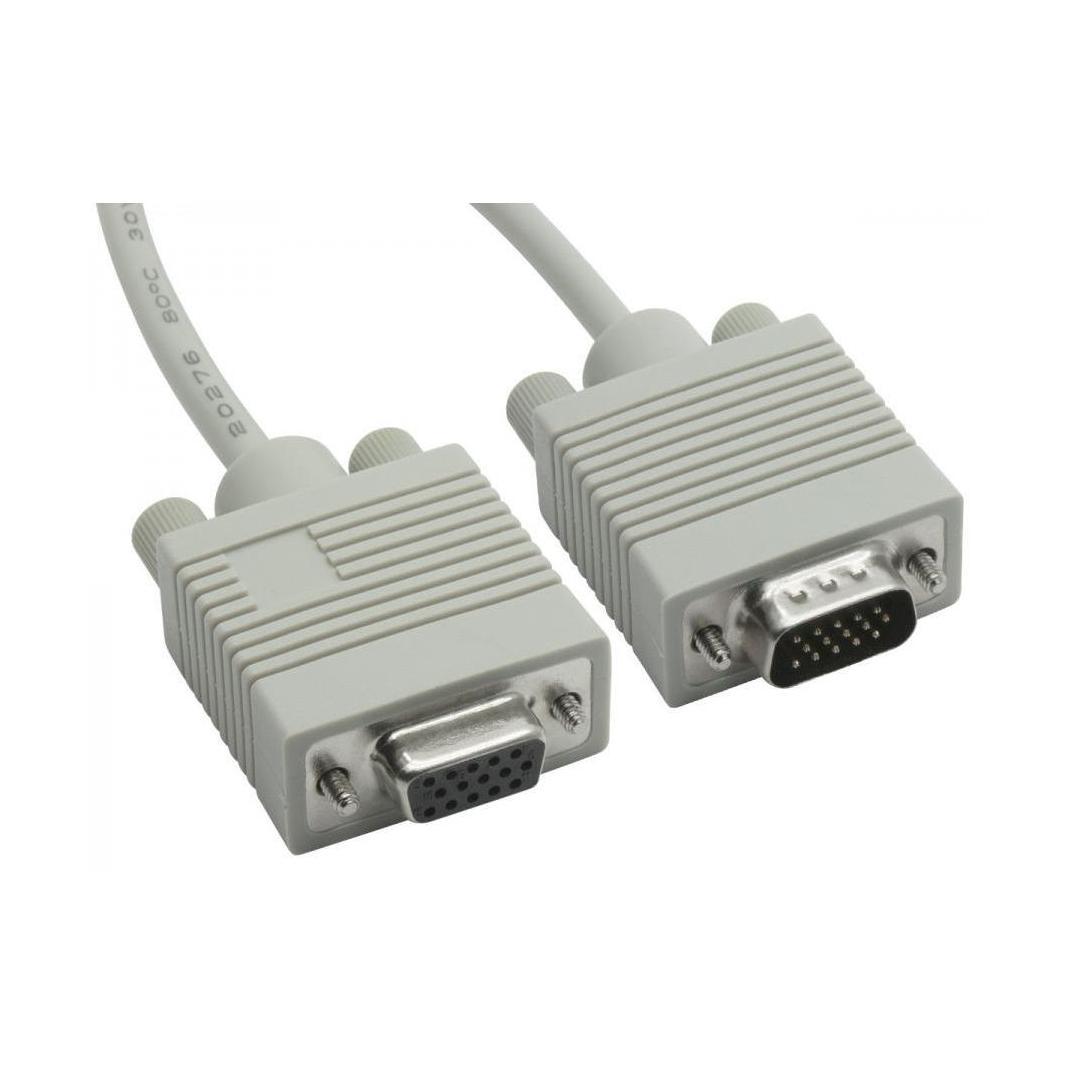 8Ware VGA Extension Cable 3m 15pin Male to Female Grey Molded