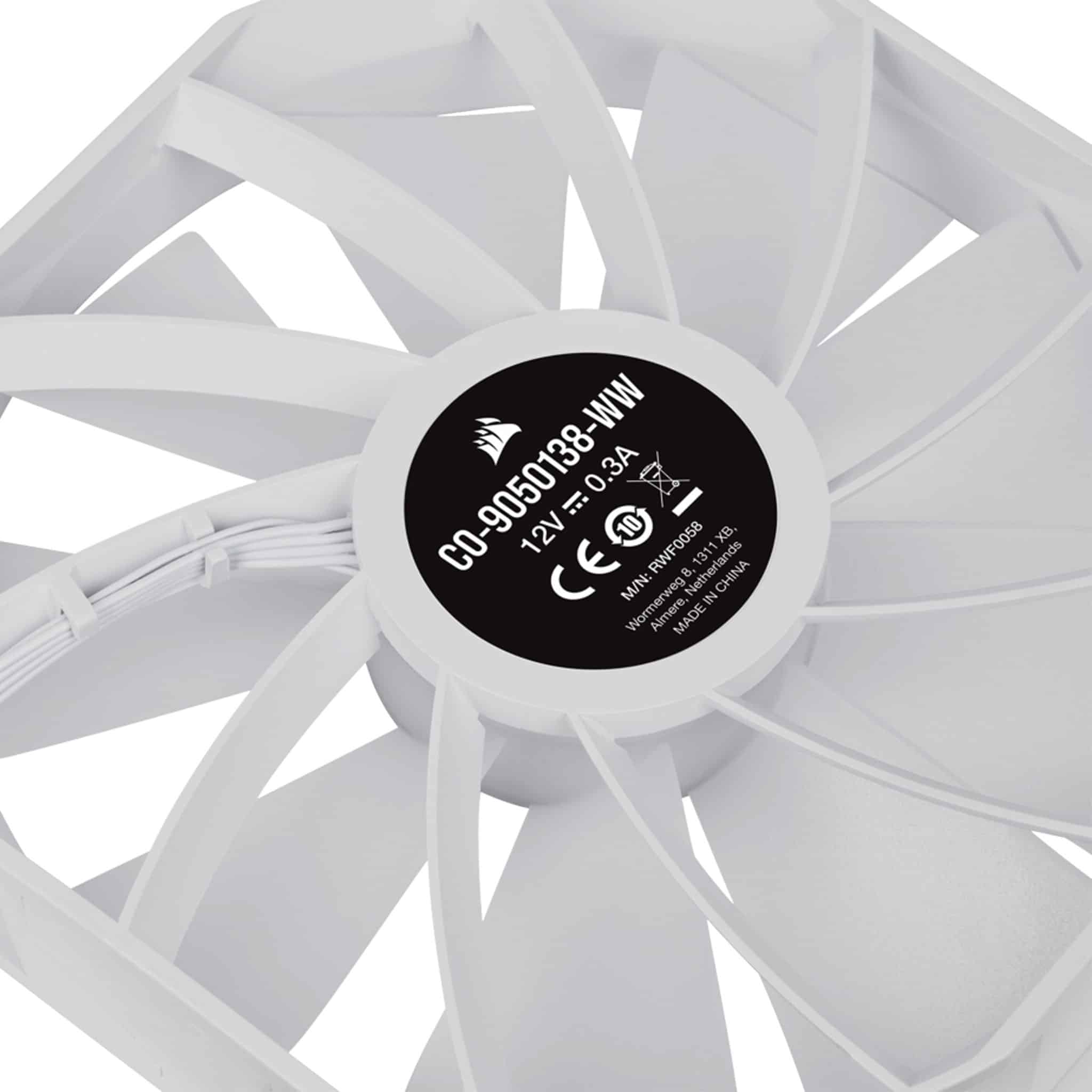 Corsair iCUE SP140 RGB ELITE 140mm White PWM Fan