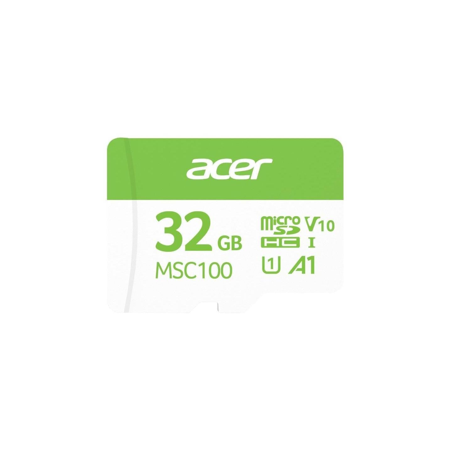 Acer MSC100-32GB microSD Express Read Write Speed up to 100 MB/s 10 MB/s BL.9...