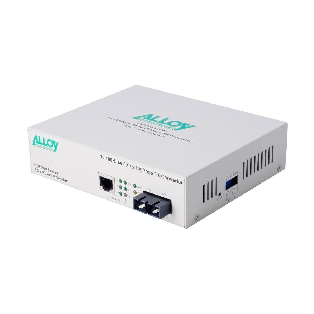 Alloy POE200SC.20 10/100Base-TX to 100Base-FX SC Converter 20KM PoE