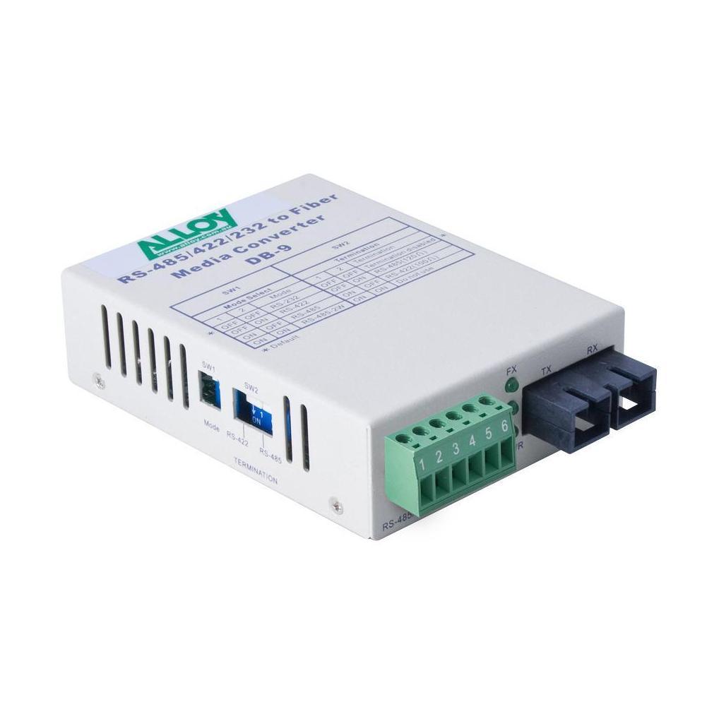 Alloy SCR460SC-2 RS-232/422/485 Serial Terminal to Multimode Fibre Converter....