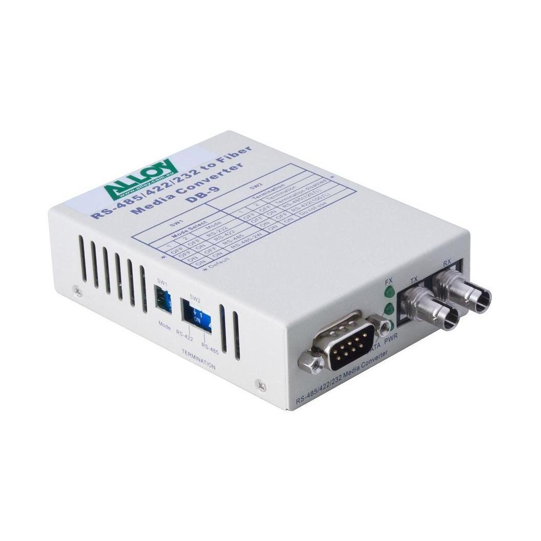 Alloy SCR460ST-3 RS-232/422/485 DB-9 to SM Fibre Converter 20KM