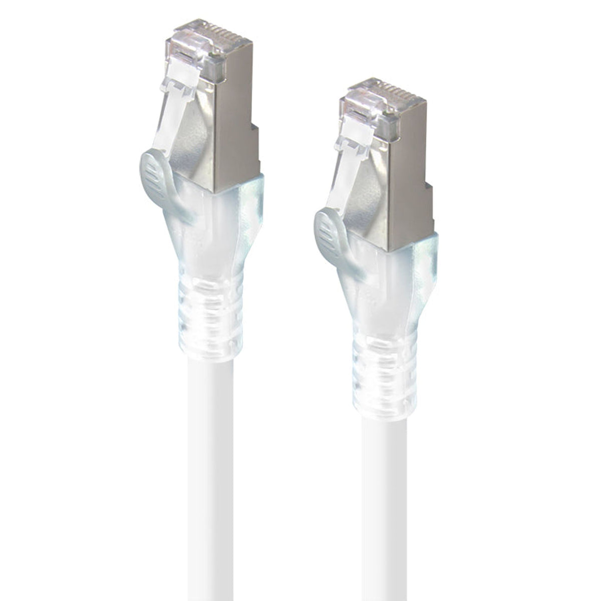 ALOGIC 0.5M White 10G CAT6A Shielded LSZH Network Cable