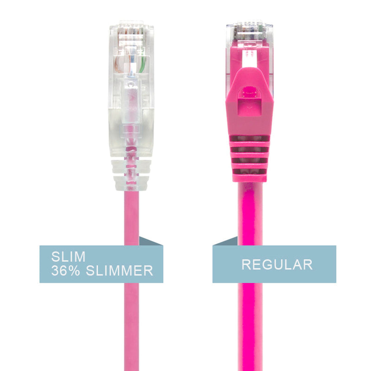 ALOGIC 1M Pink Ultra Slim CAT6 Network Cable UTP 28AWG