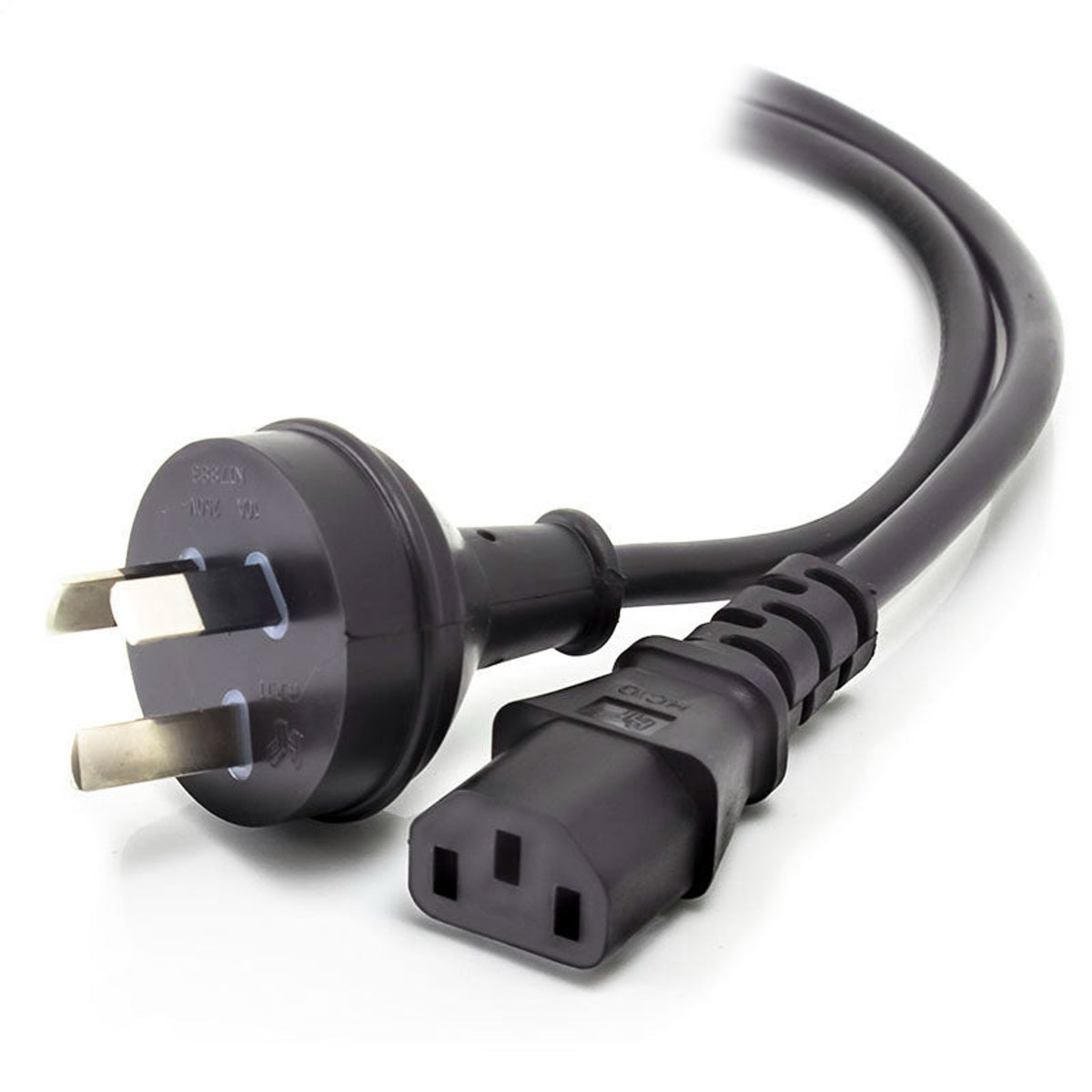 ALOGIC 2M AU Wall Plug to IEC C13 Male to Female Power Cable