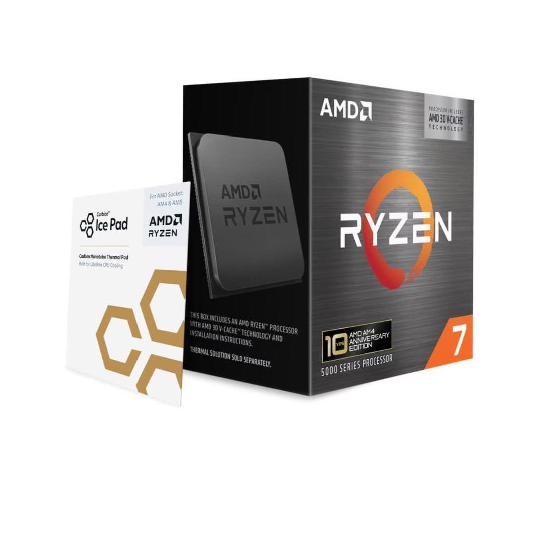 AMD Ryzen 7 5800X3D 8 cores / 16 threads 3.4 GHz AM4 3.4–4.5GHz 96MB PCIe 4.0