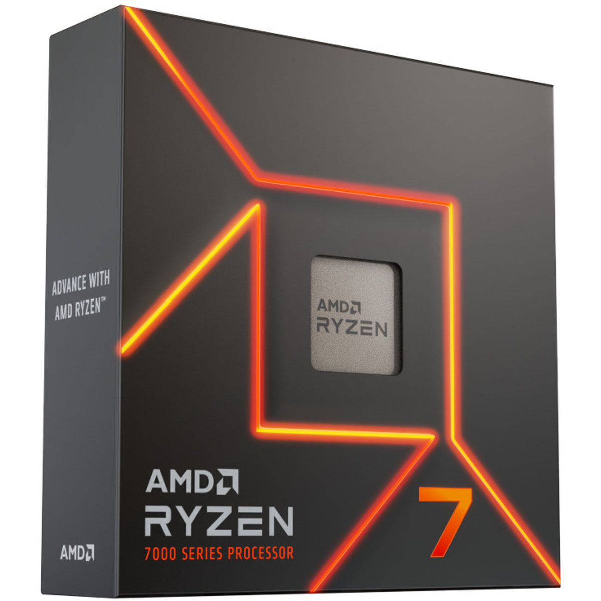 AMD Ryzen 7 7700 8-Core 16-Threads 65W 40MB Cache Wraith Prism Cooler CPU