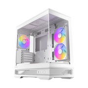 Antec C2M ARGB White Micro-ATX/ITX Steel/Glass Case 5 Slots USB-C