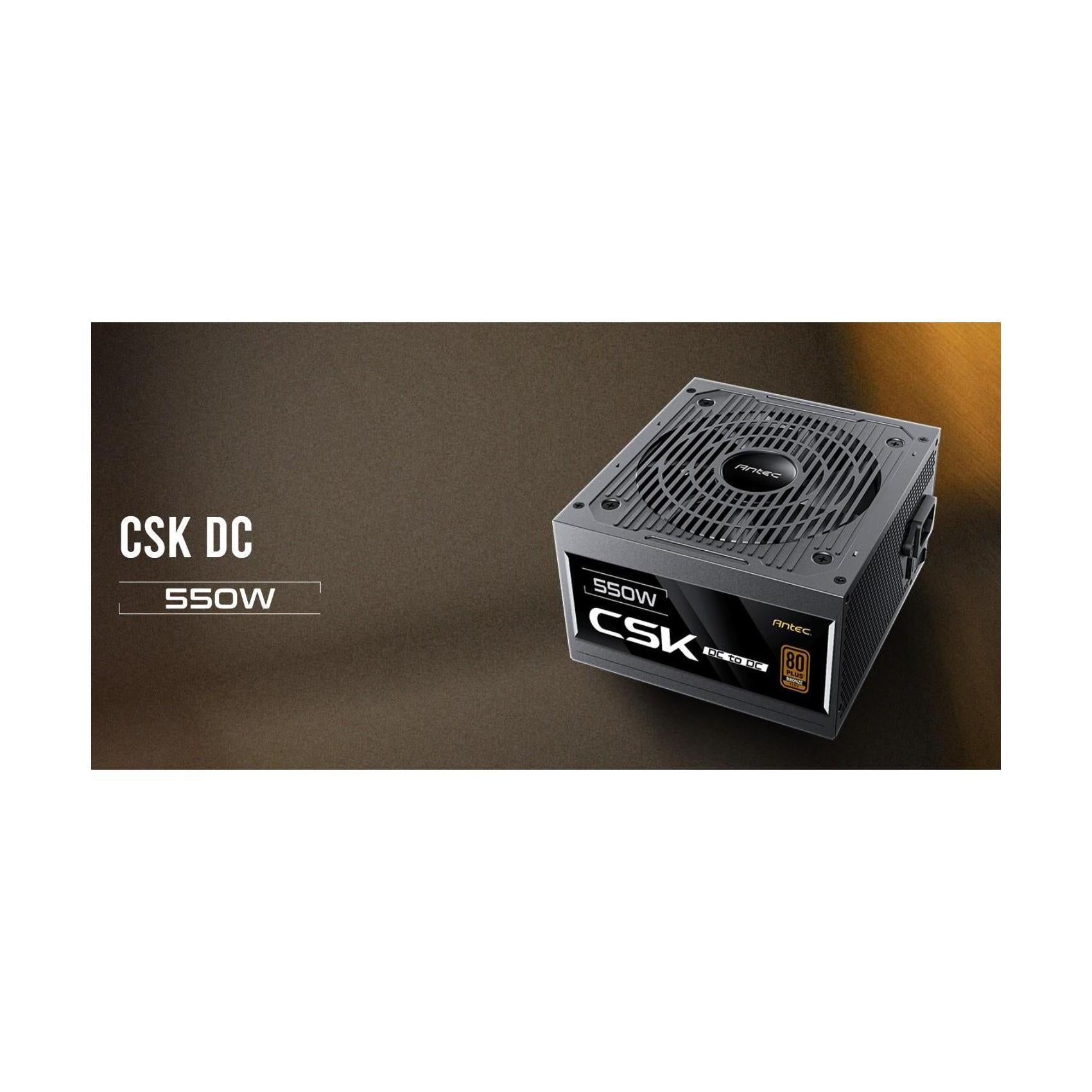 Antec CSK550DC 80+ Bronze 2x PCIE 5.1 Continuous Power DC to DC Flat Cables 5...