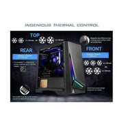 Antec DP301M mATX ARGB Tempered Glass Case Up to 6x 120mm Fans CPU 160mm GPU 360mm PSU 170mm