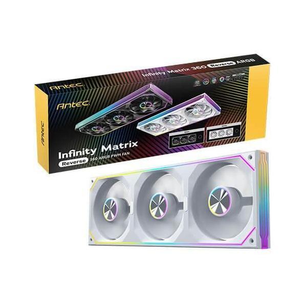 Antec IM 360R ARGB White 360mm PWM Fan 800–1800RPM 134.9CFM