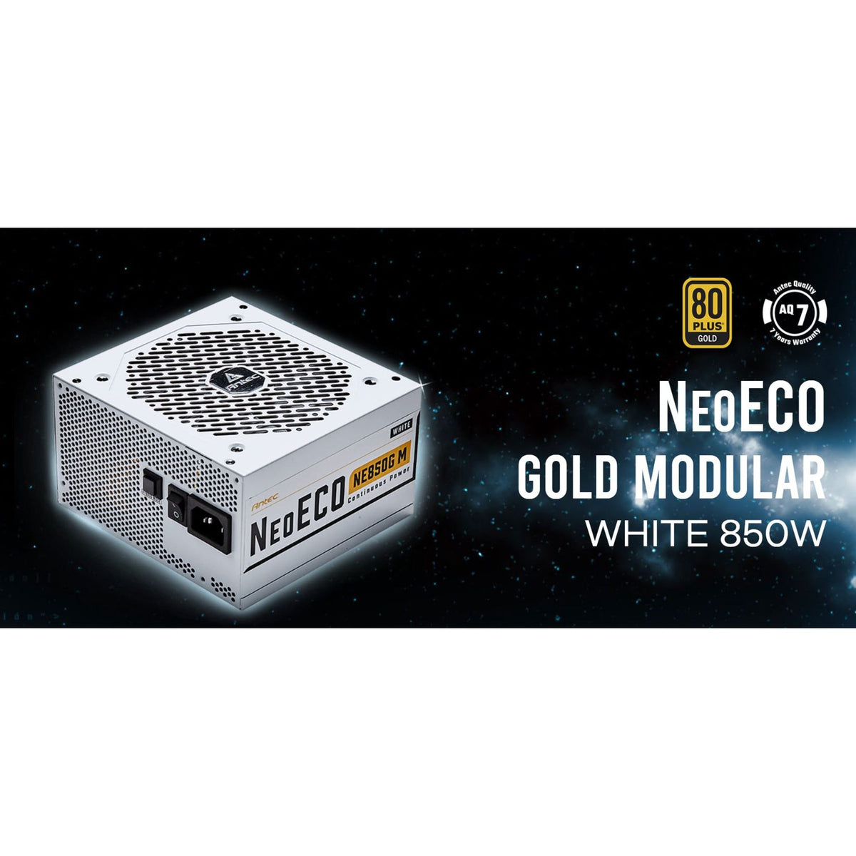Antec NE 850W 80+ Gold Fully-Modular ATX 3.1 Silent Power Supply PCIe 5.0 Ready