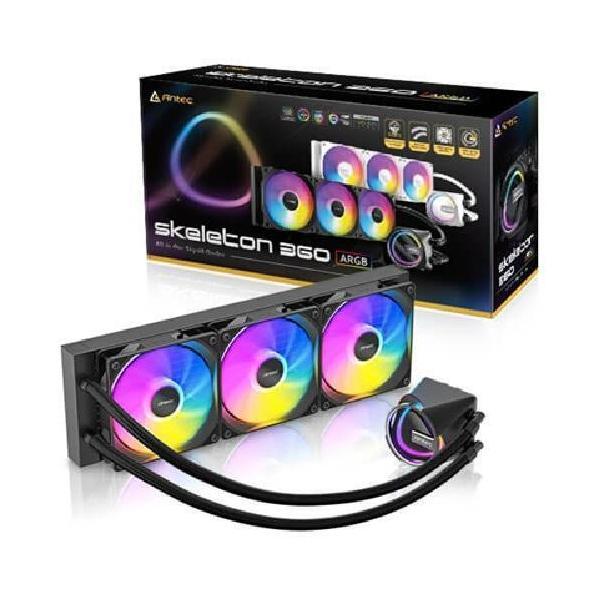 Antec Skeleton 360 ARGB All-in-One Liquid Cooler 360mm PWM Fans Aluminum Radiator Intel AMD