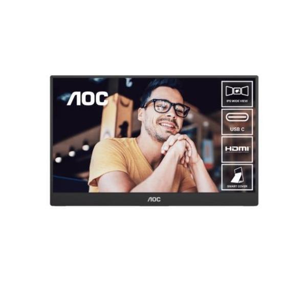 AOC 15.6" FHD IPS 800:1 230 Nits USB-C Monitor with Speakers