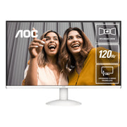 AOC 27" IPS FHD 120Hz 1ms VGA HDMI VESA Monitor Flicker Free White