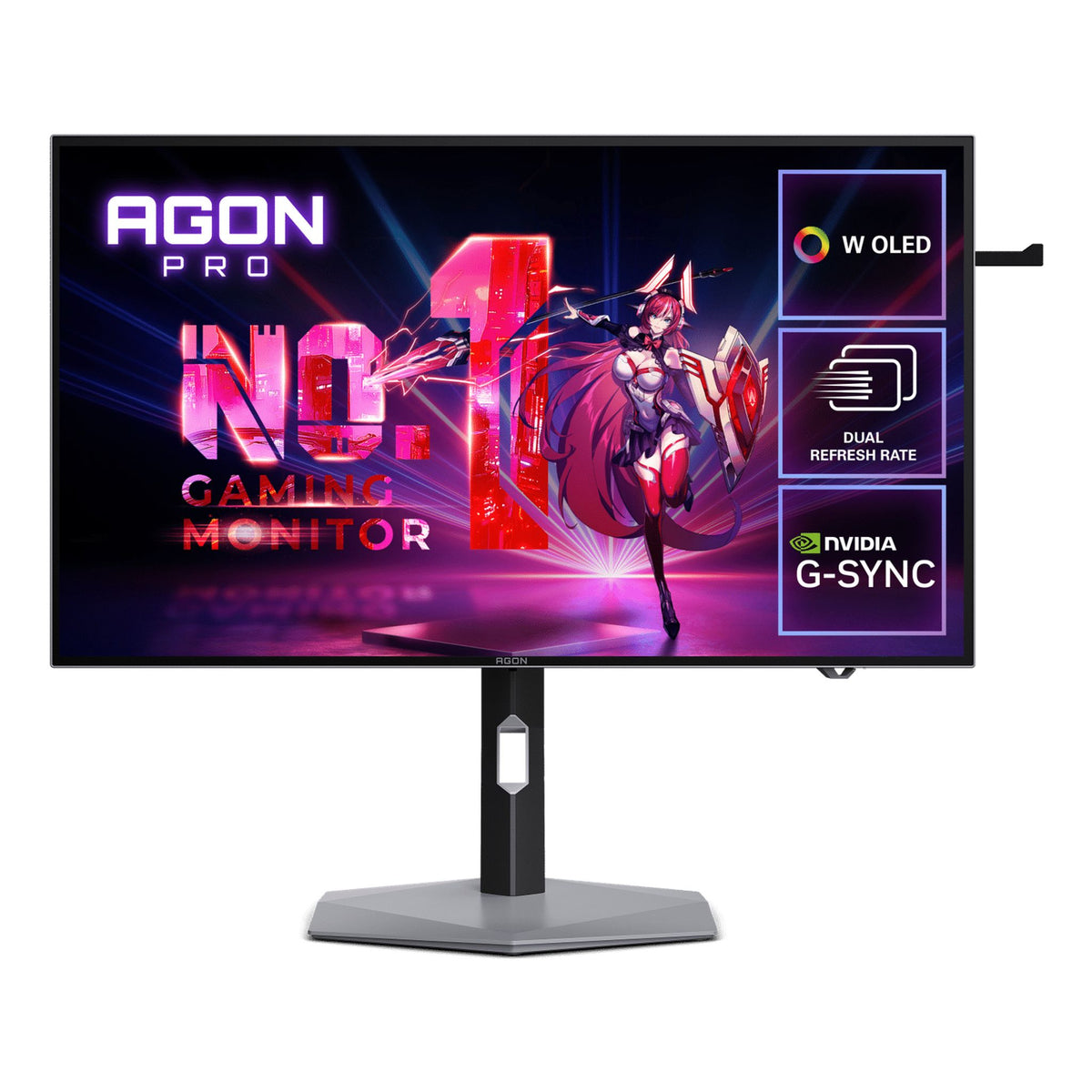 AOC 31.5" W-OLED UHD G-Sync Compatible 240Hz 1ms Monitor HDMI 2.1 DP 2.1