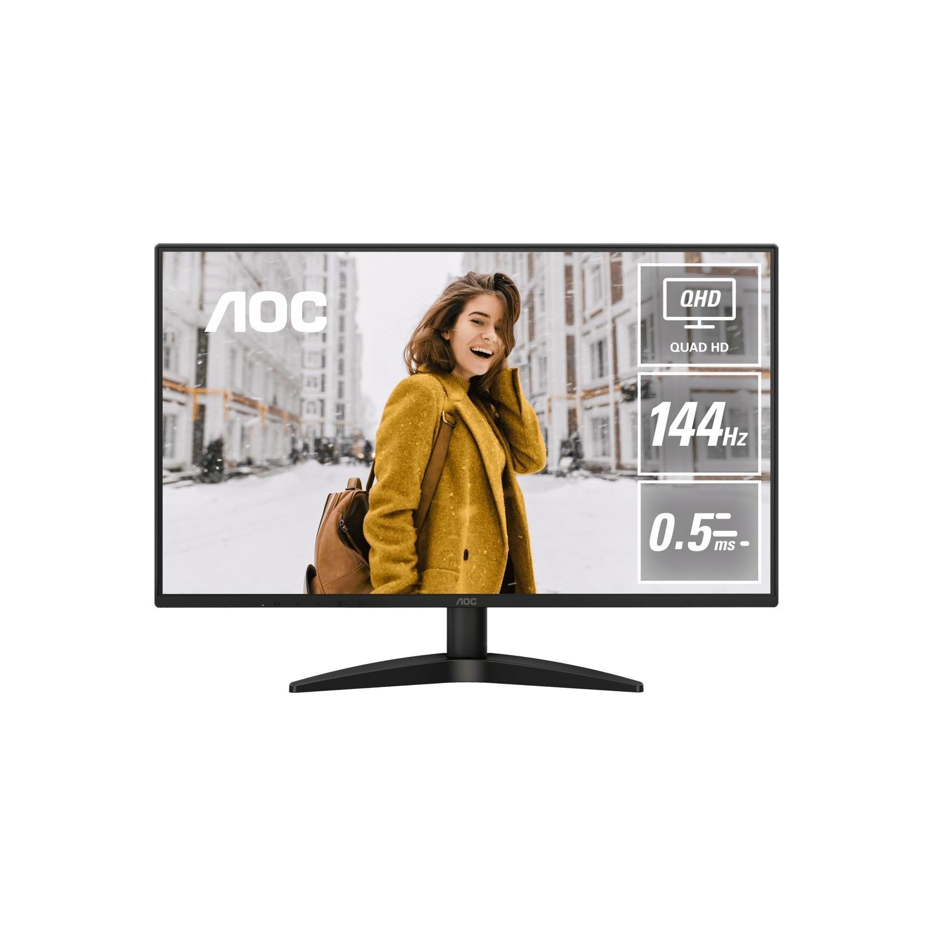 AOC Q27B36X 27" QHD 144Hz IPS Monitor HDMI 2.0 DP 1.4