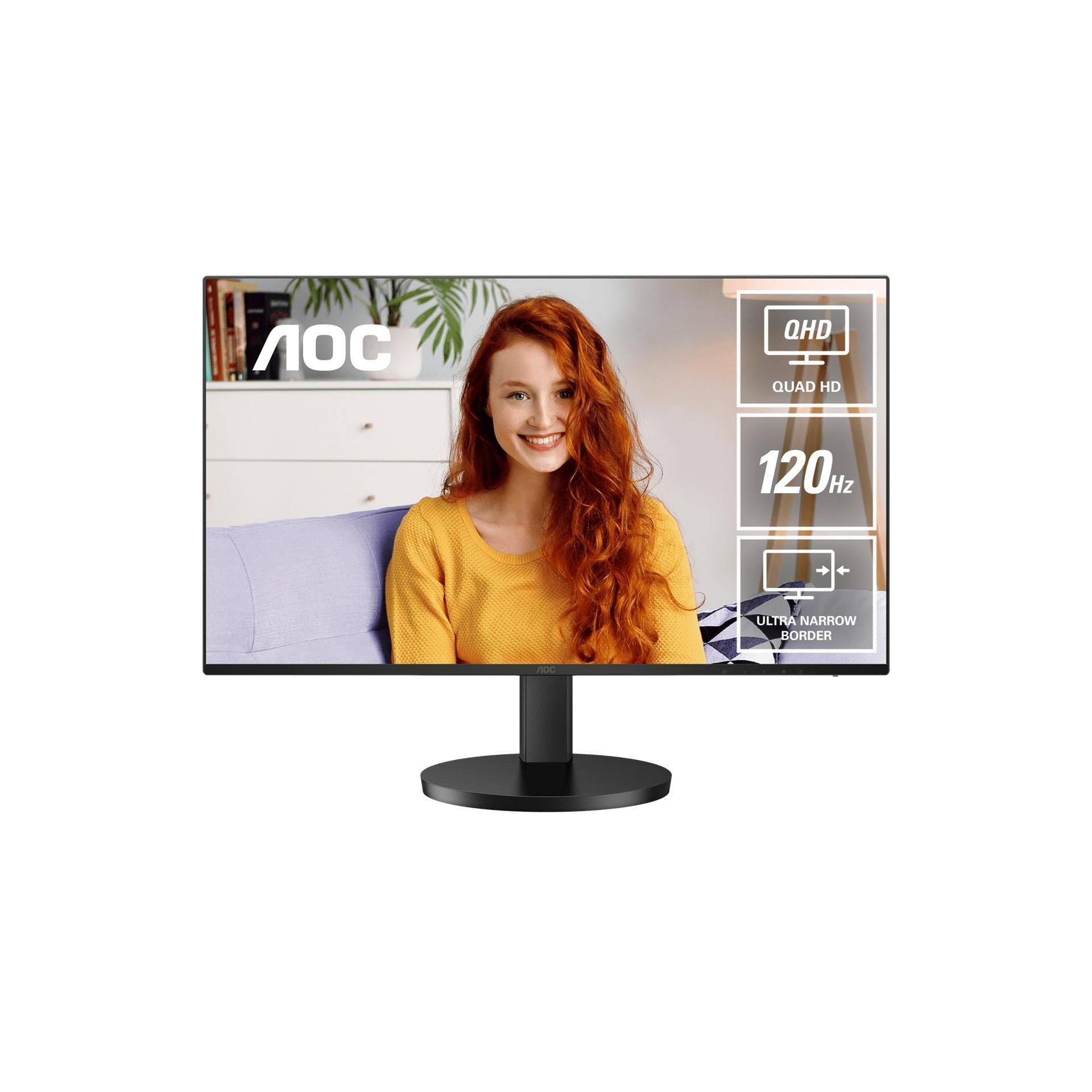 AOC Q27B3CF3 27" QHD 120Hz IPS Monitor USB-C HDMI USB Hub